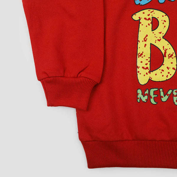 Boys Full Sleeves Hoodie T-Shirt - Red