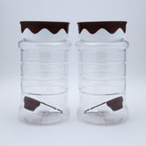 Safari Fancy Kitchen Jar Set 2Pcs 1050-ML, Storage Boxes, Safari, Chase Value