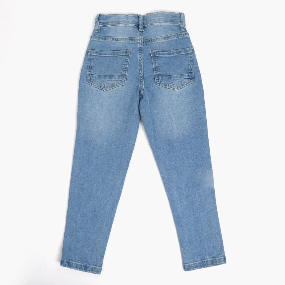 Eminent Girls Loose Tappered Denim Pant - Ice Blue, Girls Pants & Capri, Eminent, Chase Value