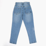 Eminent Girls Loose Tappered Denim Pant - Ice Blue, Girls Pants & Capri, Eminent, Chase Value
