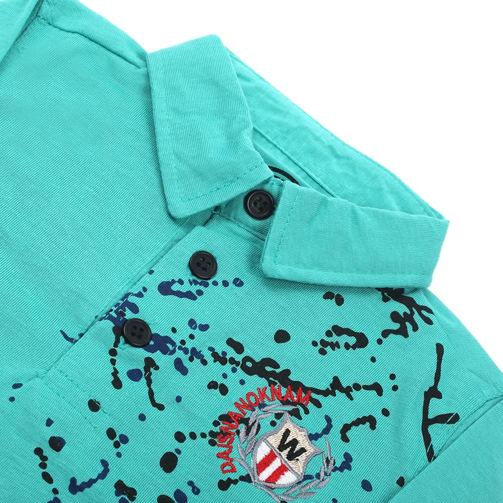 Boys Full Sleeves T-Shirt - Sea Green, Boys T-Shirts, Chase Value, Chase Value