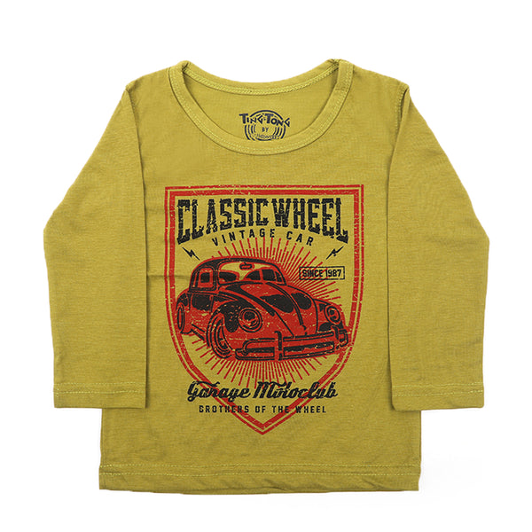 Boys Full Sleeves T-Shirt - Olive