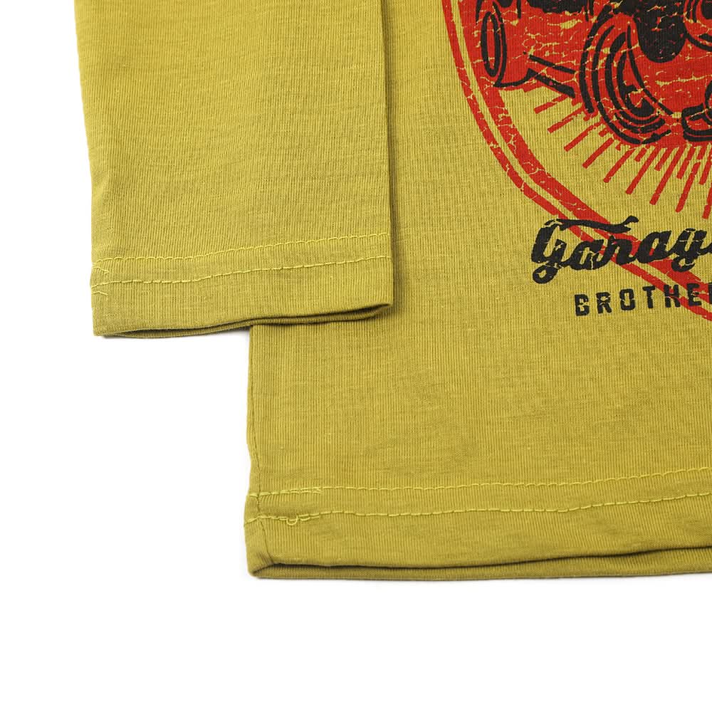 Boys Full Sleeves T-Shirt - Olive, Boys T-Shirts, Chase Value, Chase Value
