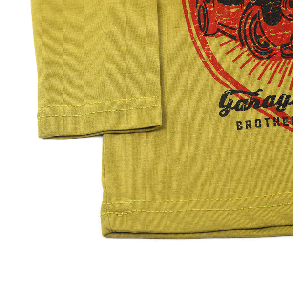 Boys Full Sleeves T-Shirt - Olive