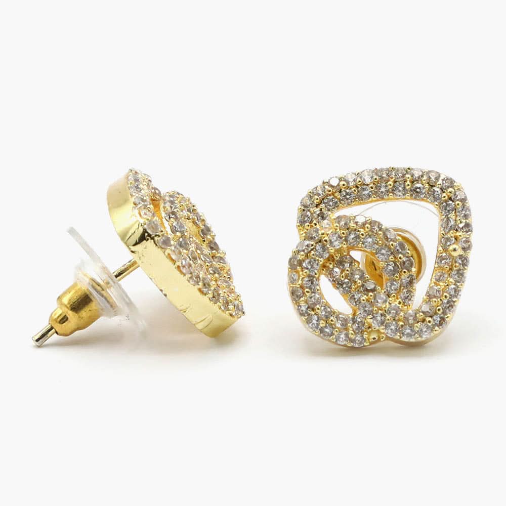 Women's Stud Earring - Golden, Women Earrings & Tops, Chase Value, Chase Value