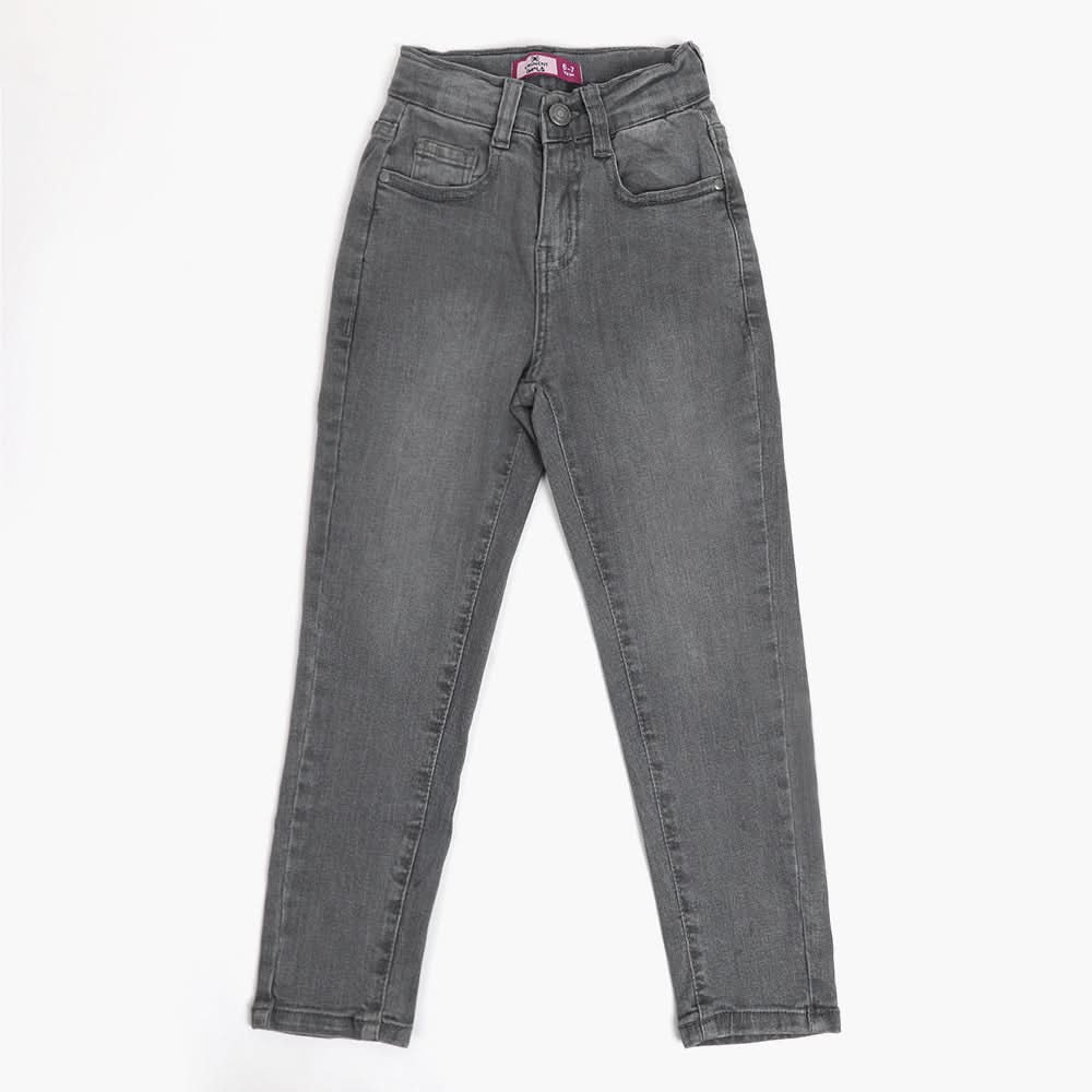 Eminent Girls Loose Tappered Denim Pant - Light Grey, Girls Pants & Capri, Eminent, Chase Value
