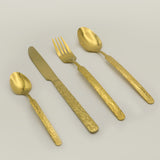 Stainless Steel Cutlery Set 24Pcs - Golden, Cutlery set, Chase Value, Chase Value