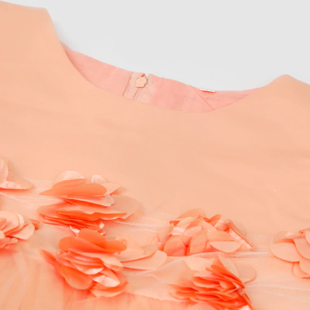 Girls Frock - Peach, Girls Frocks, Chase Value, Chase Value