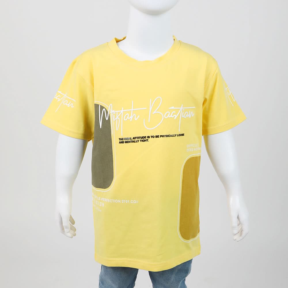Boys T-Shirt - Yellow, Boys T-Shirts, Chase Value, Chase Value