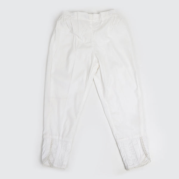 Eminent Girls Woven Trouser - White