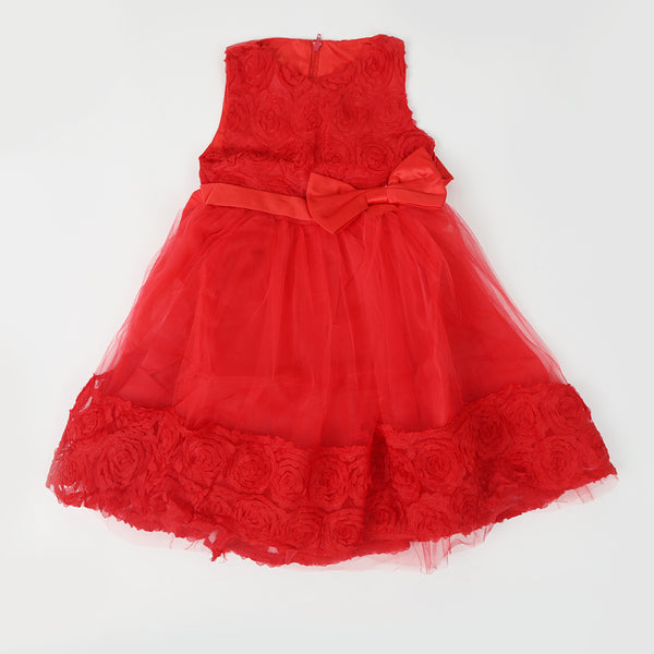 Girls Frock - Red, Girls Frocks, Chase Value, Chase Value
