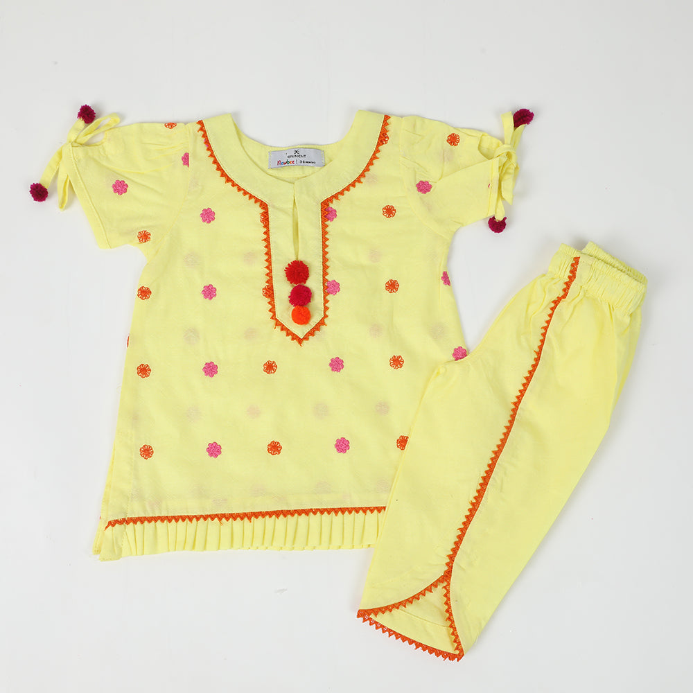 Newborn Girls Suit - Lime Yellow, Newborn Girls Sets & Suits, Chase Value, Chase Value