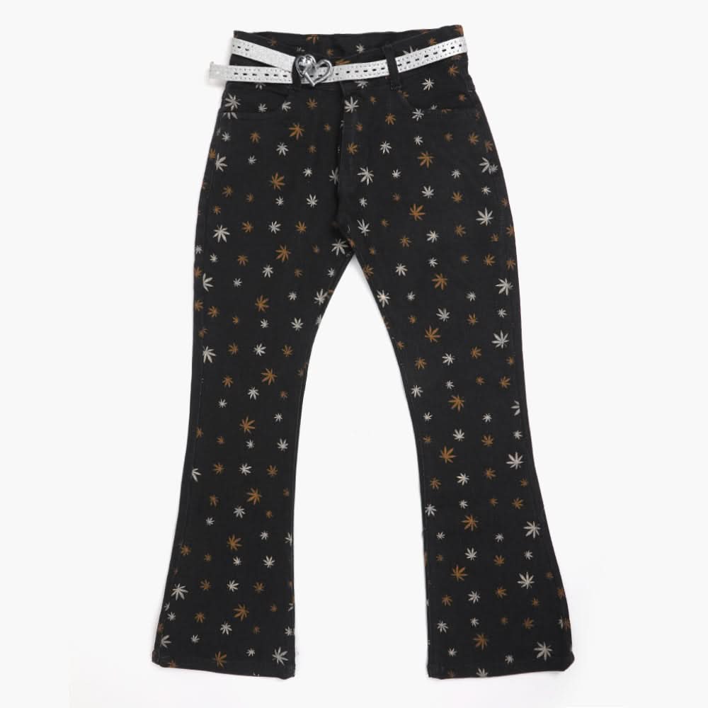 Girls Denim Pant - Black, Girls Pants & Capri, Chase Value, Chase Value