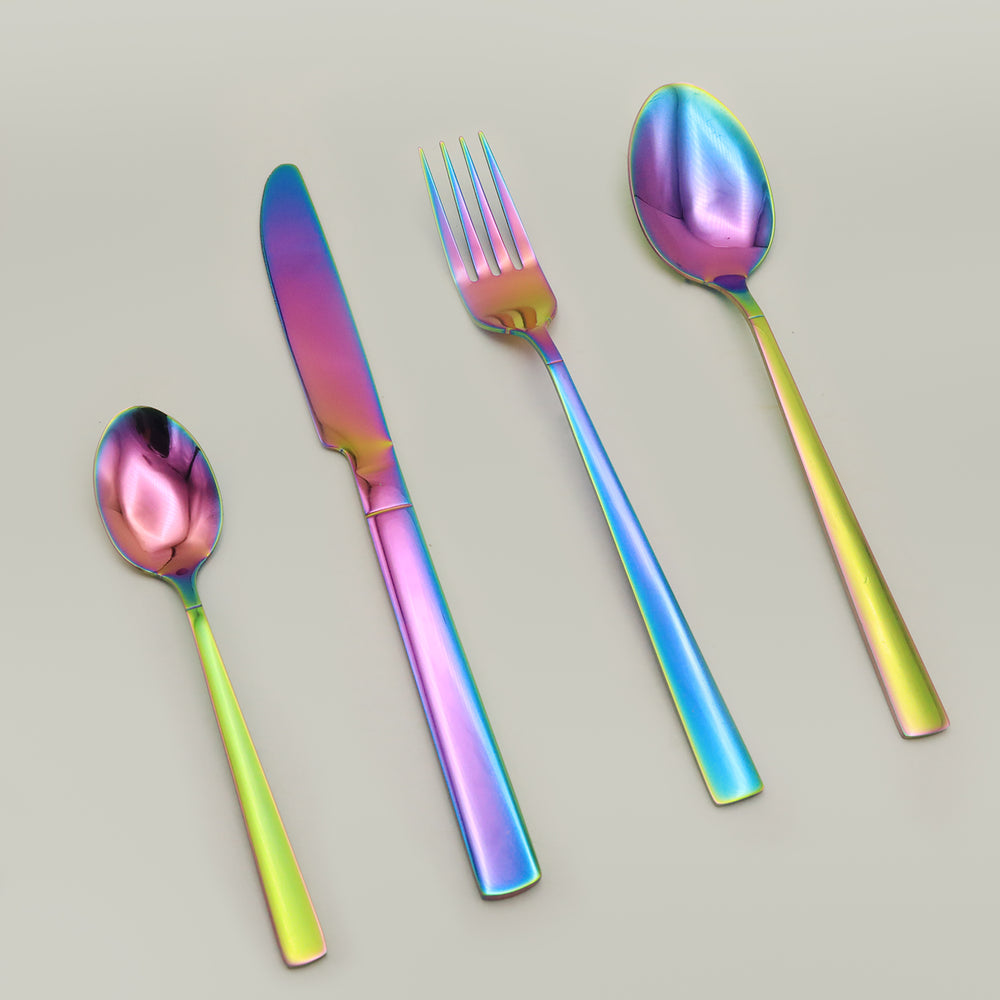 Stainless Steel Cutlery Set 24Pcs - Multi Color, Cutlery set, Chase Value, Chase Value