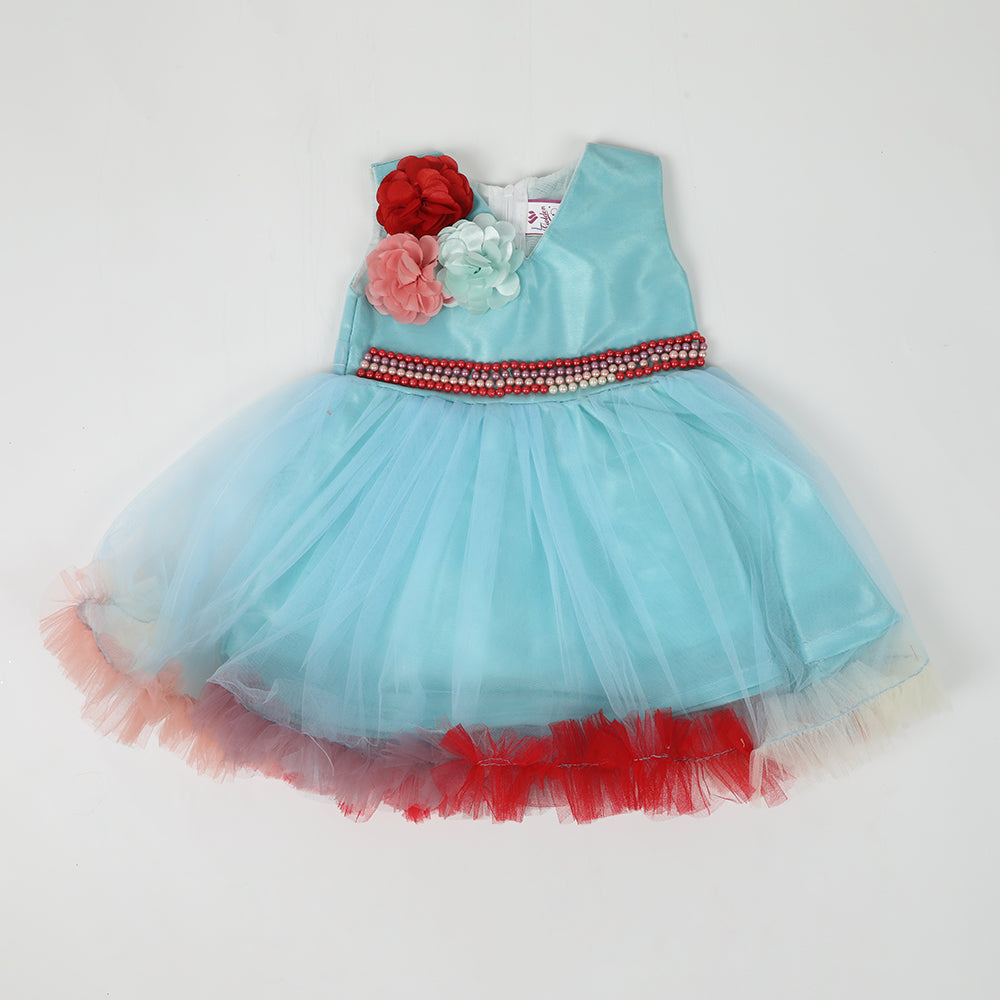 Newborn Girls Frock - Blue, Newborn Girls Frocks, Chase Value, Chase Value
