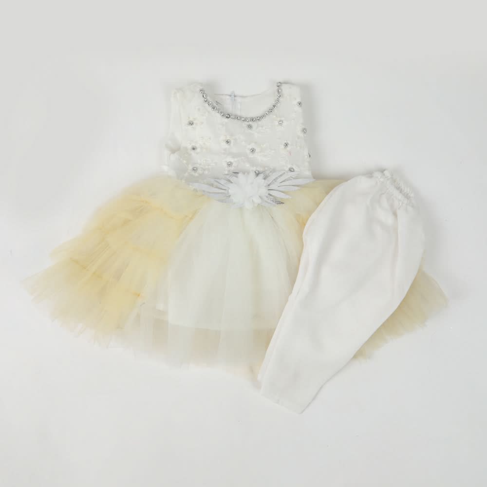 Newborn Girls Frock - Yellow, Newborn Girls Frocks, Chase Value, Chase Value