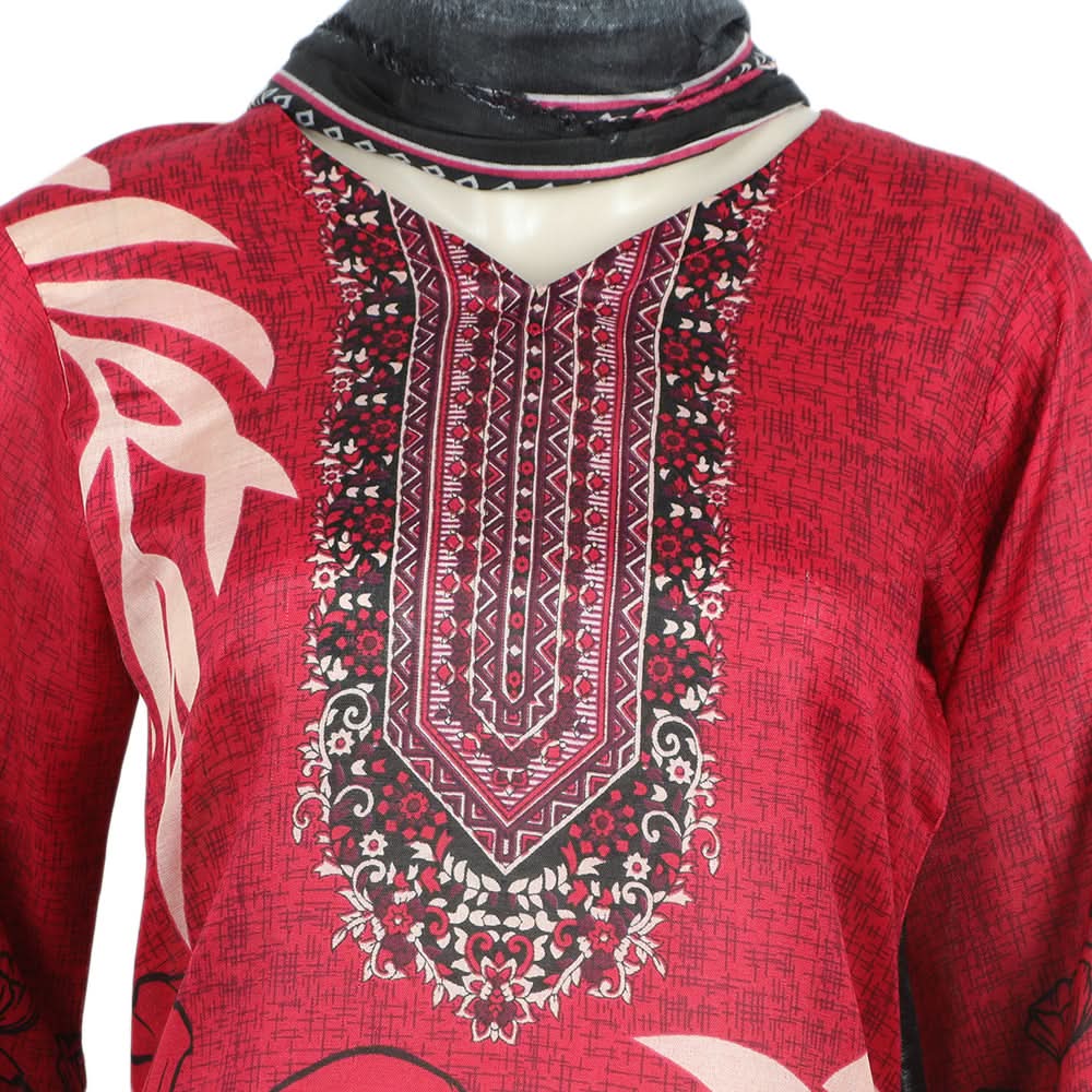 Women's Wash & Wear Unstitched 3pcs Suit - A14, Women, 3Pcs Shalwar Suit, Chase Value, Chase Value