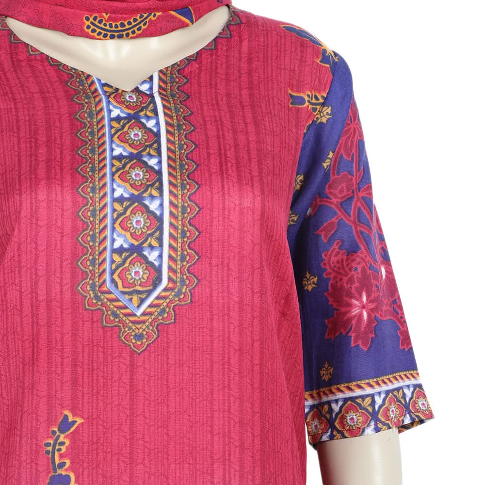 Women's Wash & Wear Unstitched 3pcs Suit - A15, Women, 3Pcs Shalwar Suit, Chase Value, Chase Value