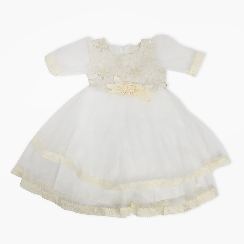 Girls Frock - Lemon