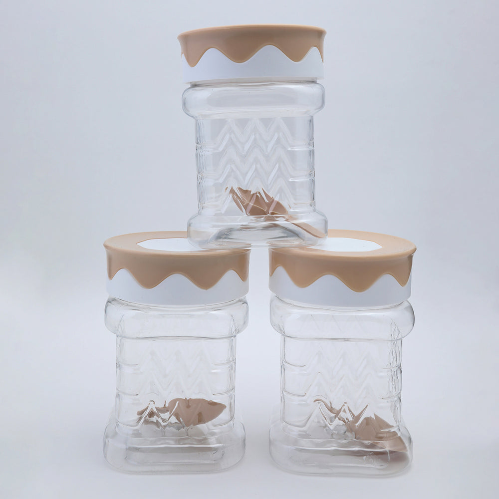 Safari Princess Jar Set 3Pcs 625-ML, Storage Boxes, Safari, Chase Value