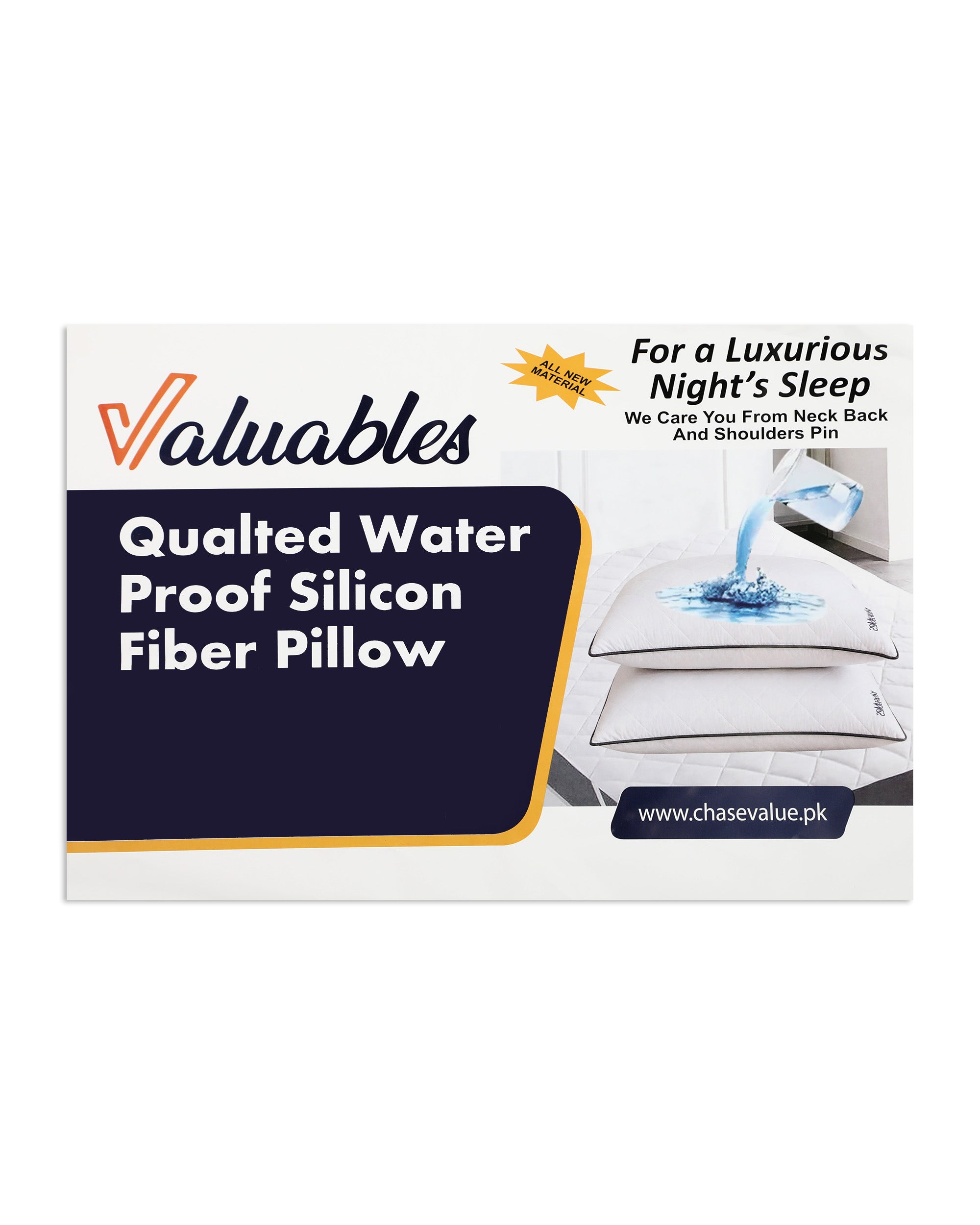Quilted Waterproof Pillow 19 × 27