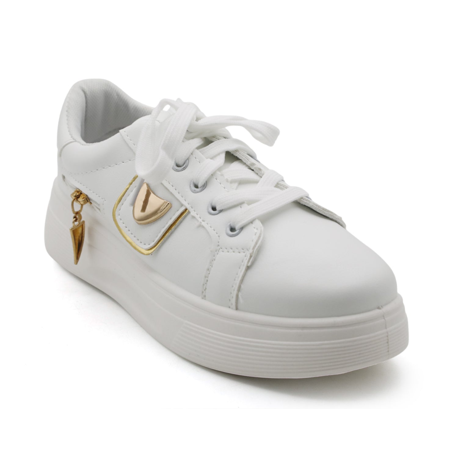 X-Touch Fashion Pearl Sneakers - White, Women Casual & Sports Shoes, Chase Value, Chase Value