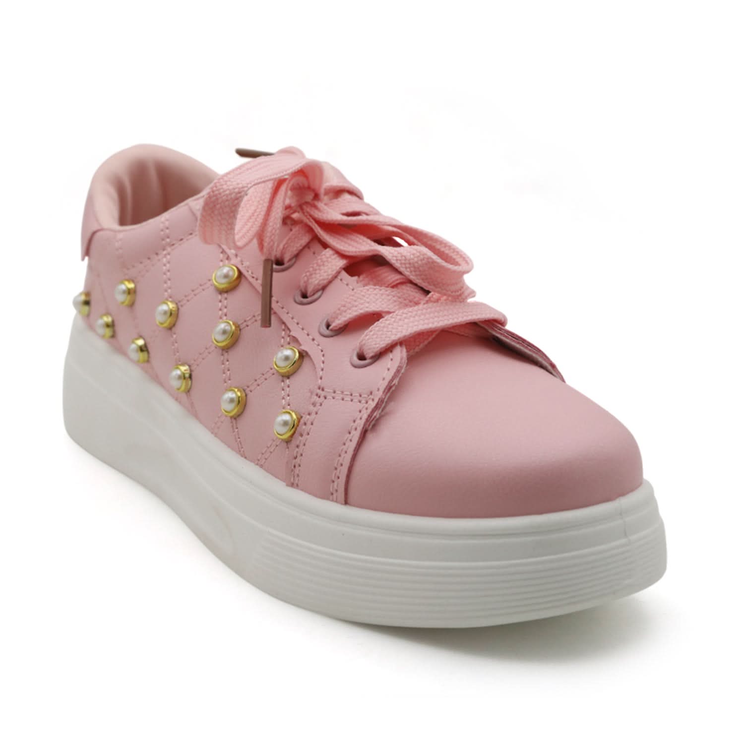 X-Touch Fashion Pearl Sneakers - Pink, Women Casual & Sports Shoes, Chase Value, Chase Value