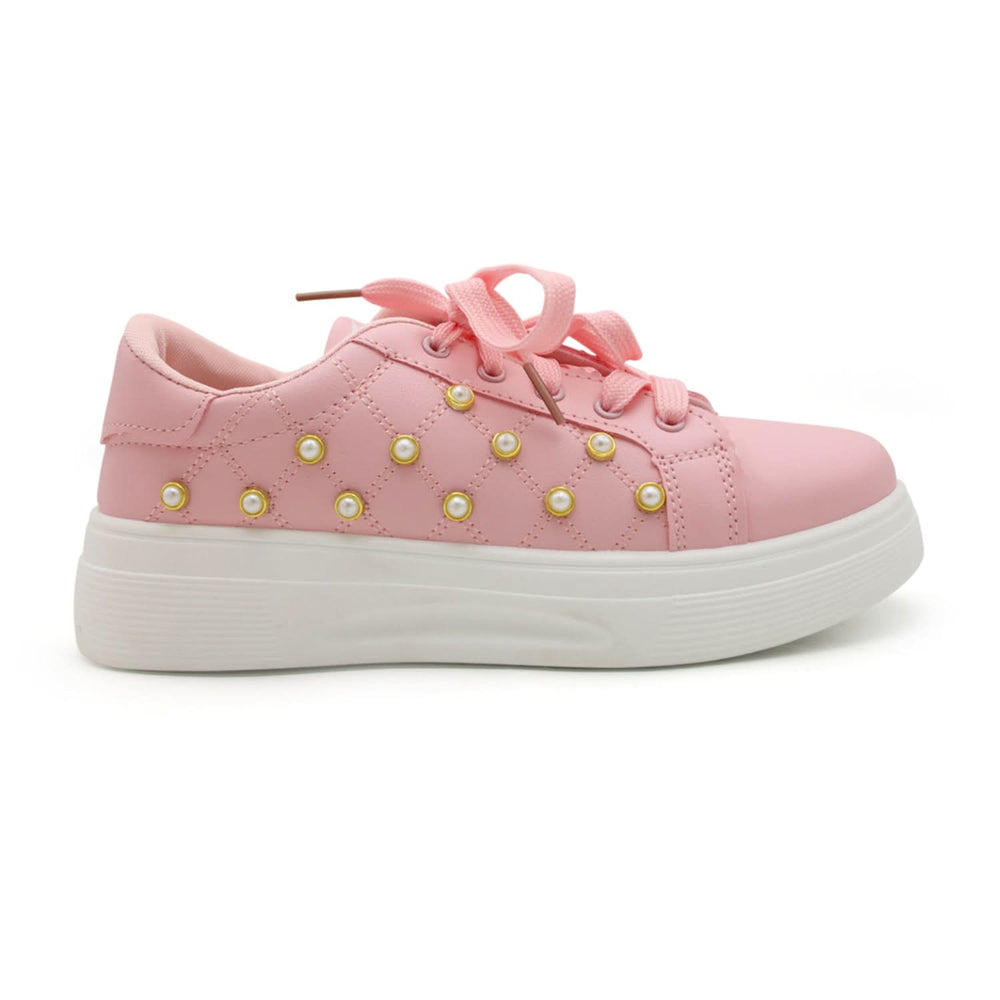 X-Touch Fashion Pearl Sneakers - Pink, Women Casual & Sports Shoes, Chase Value, Chase Value