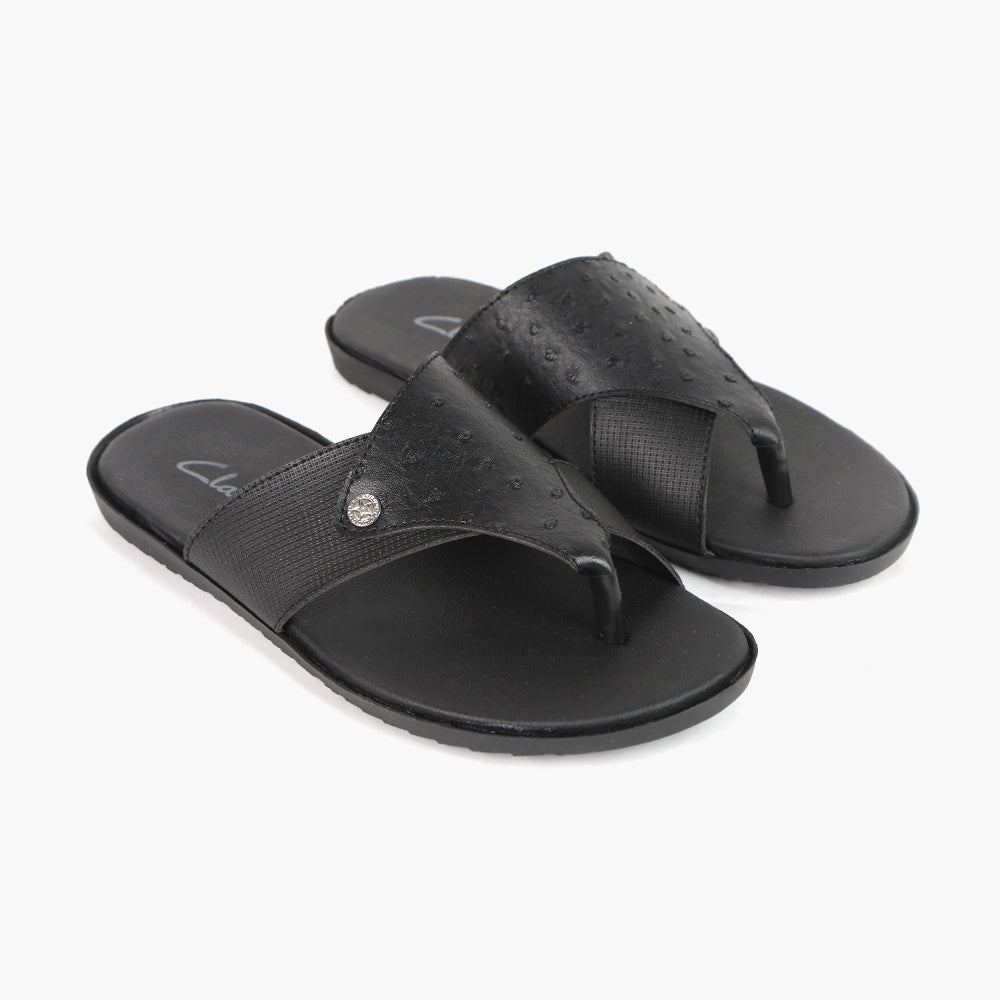 Men's Slipper - Black, Men's Slippers, Chase Value, Chase Value