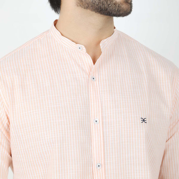 Eminent Men's Casual Shirt - Peach