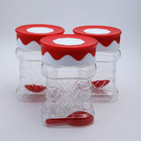 Safari Princess Jar Set 3Pcs 625-ML, Storage Boxes, Safari, Chase Value