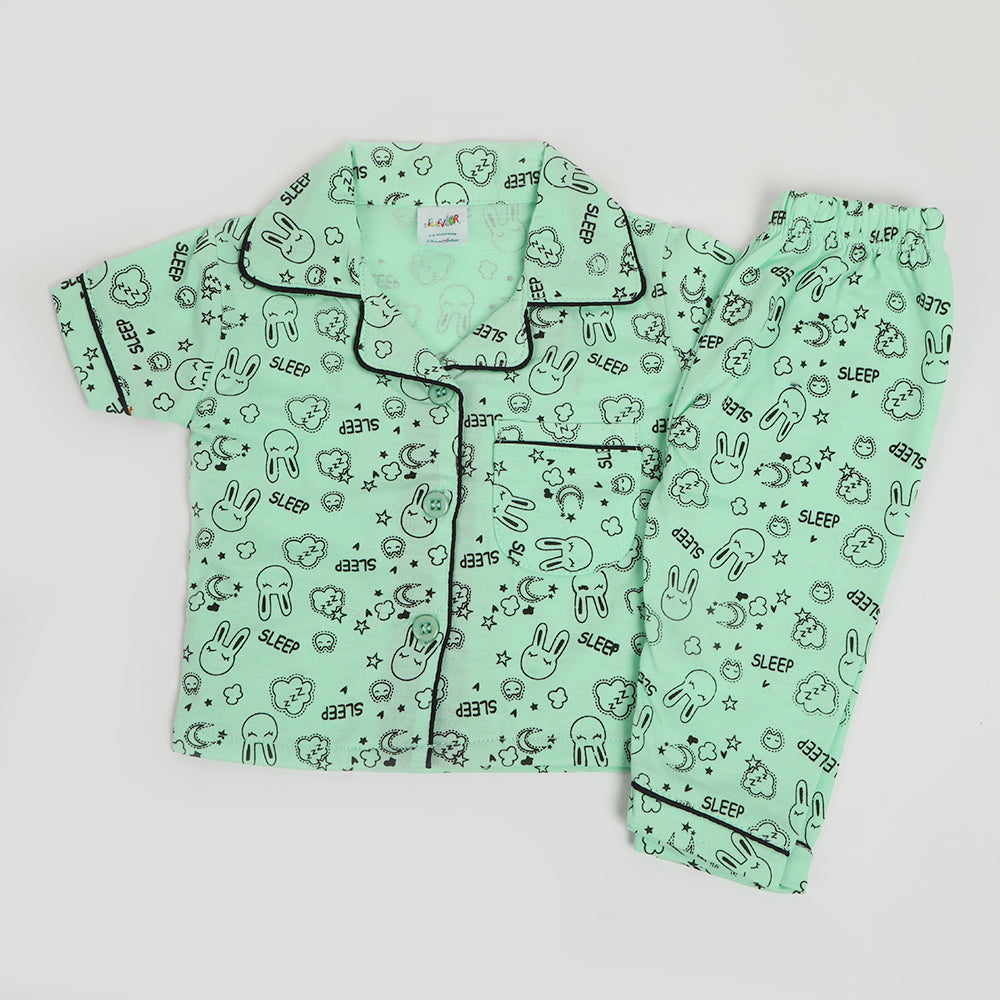 Infant Girls Night Suit - Green, Newborn Girls Sets & Suits, Chase Value, Chase Value