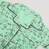 Infant Girls Night Suit - Green, Newborn Girls Sets & Suits, Chase Value, Chase Value