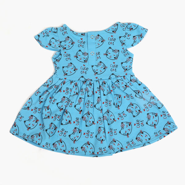 Newborn Girls Frock - Blue