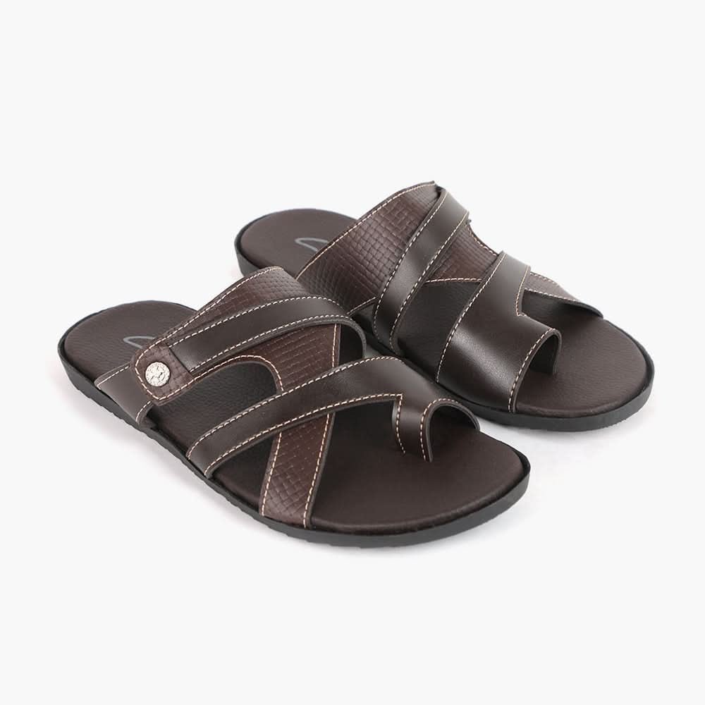 Men's Slipper - Brown, Men's Slippers, Chase Value, Chase Value