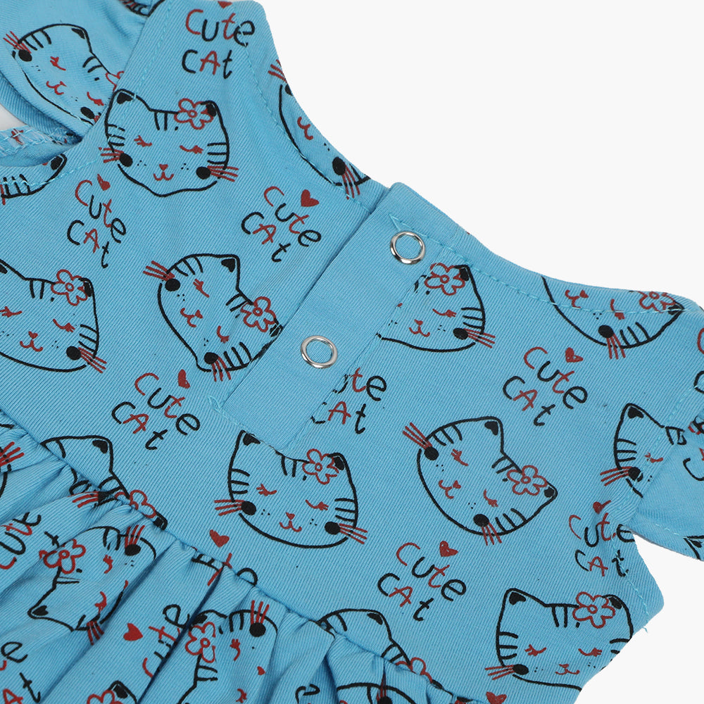 Newborn Girls Frock - Blue, Newborn Girls Frocks, Chase Value, Chase Value