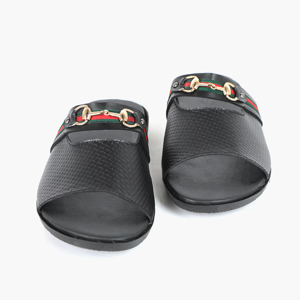 Men's Slipper - Black, Men's Slippers, Chase Value, Chase Value