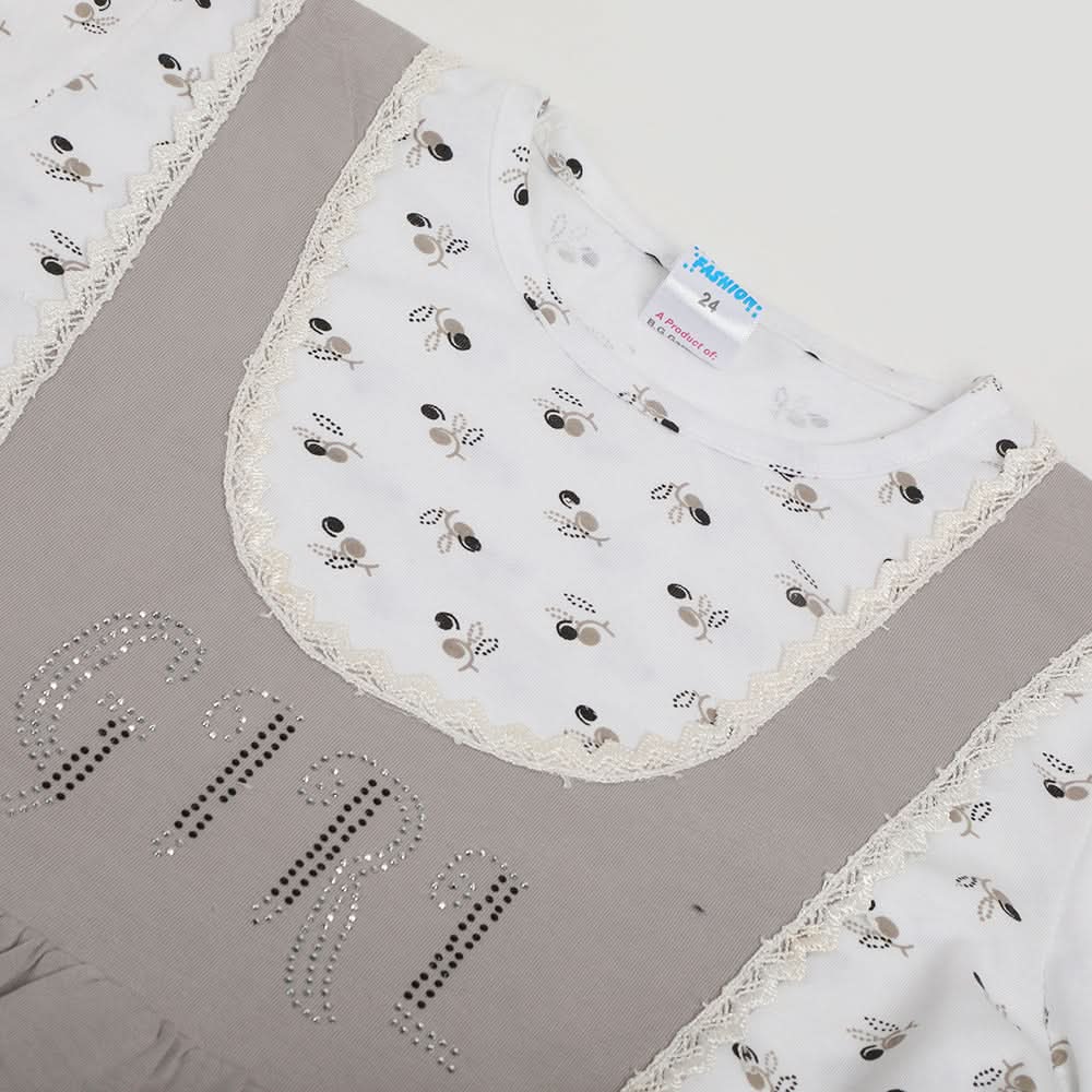 Girls Half Sleeves Suit - Grey, Girls Suits, Chase Value, Chase Value