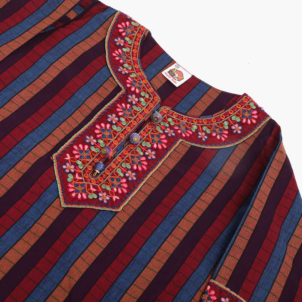 Girls Shalwar Suit - Maroon, Girls Shalwar Kameez, Chase Value, Chase Value