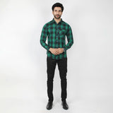 Men's Casual Check Shirt - Green, Men's Shirts, Chase Value, Chase Value