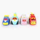 Car Set Pack of 4 - Multi Color, Non-Remote Control, Chase Value, Chase Value