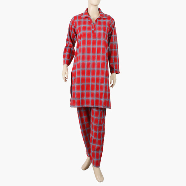 Women's Printed Cord-Set - Red, Women Shalwar Suits, Chase Value, Chase Value