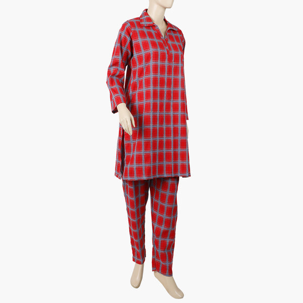 Women's Printed Cord-Set - Red, Women Shalwar Suits, Chase Value, Chase Value