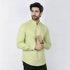 Eminent Men's Casual Shirt - Light Olive Green