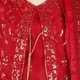 Women's Organza Fancy Embroidered 3Pcs Suit - Maroon, Women Shalwar Suits, Chase Value, Chase Value