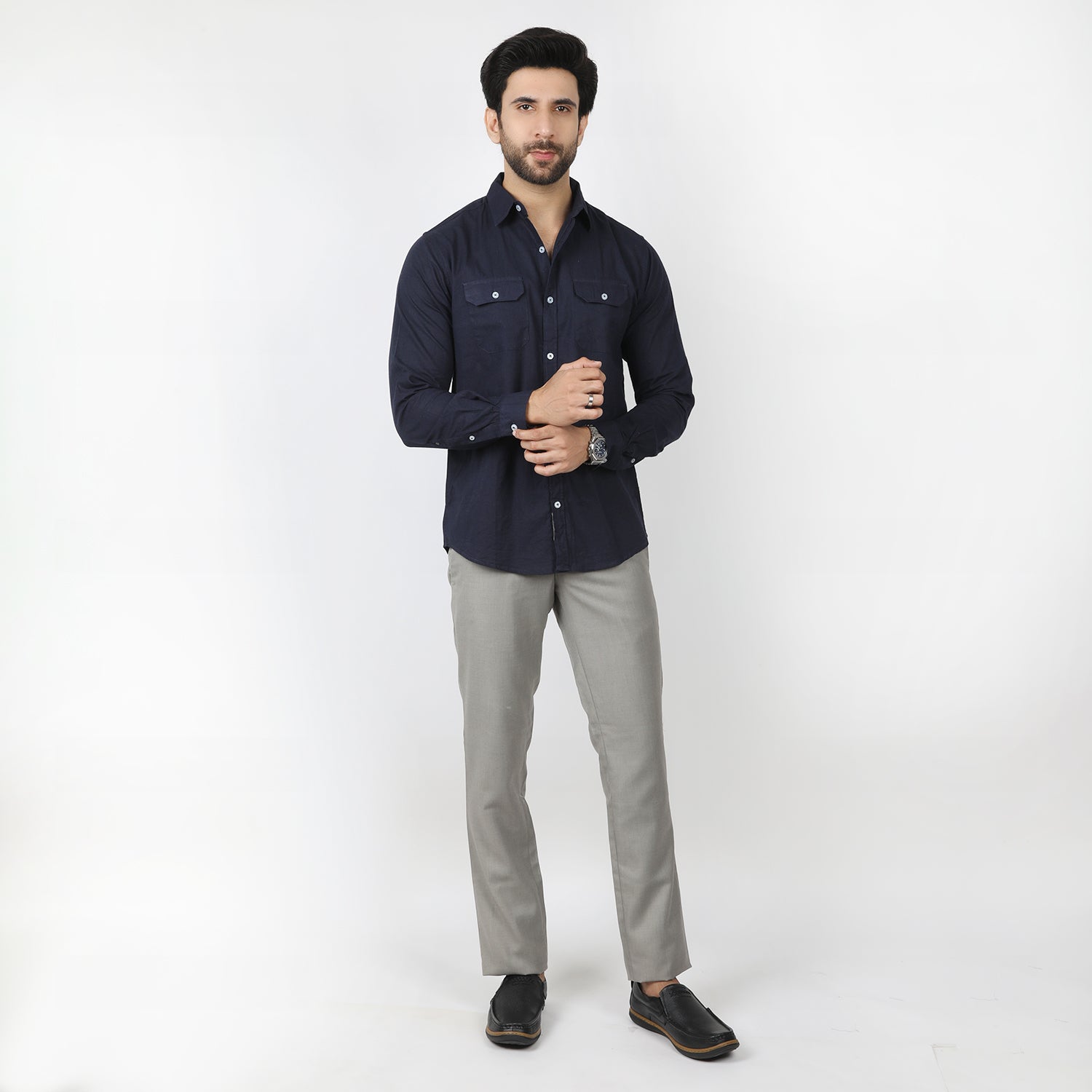 Eminent Men's Casual Check Shirt - Navy Blue, Men's Shirts, Eminent, Chase Value