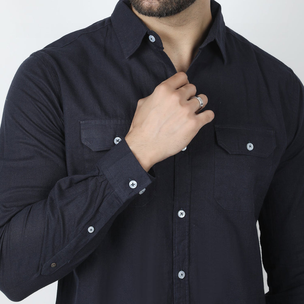 Eminent Men's Casual Check Shirt - Navy Blue, Men's Shirts, Eminent, Chase Value