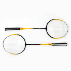 Badminton Racket Pack of 2 - Yellow