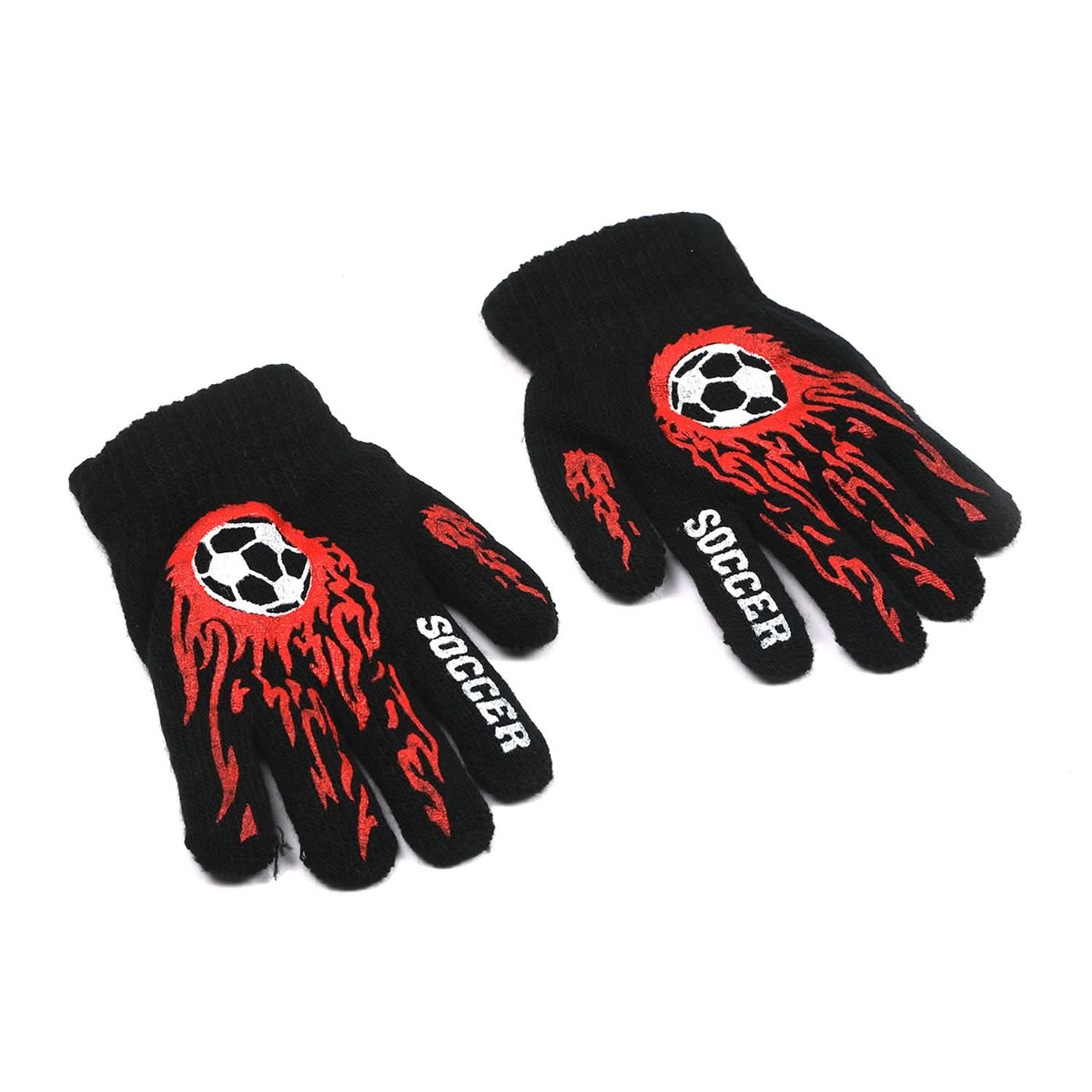 Kids Woolen Gloves - Red, Boys Caps & Gloves, Chase Value, Chase Value