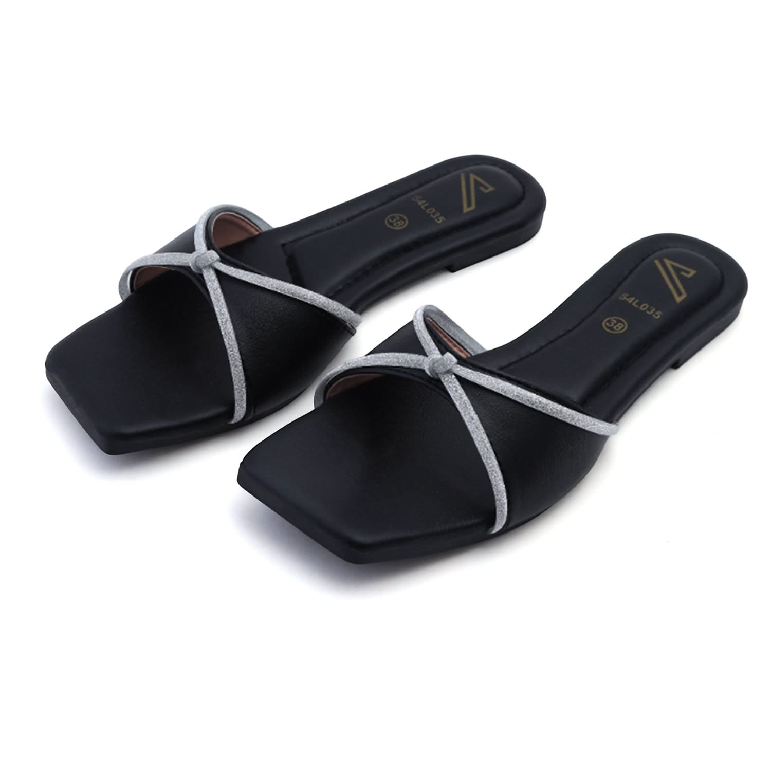 Valuable Women's Open-toe Slipper - Black, Women Slippers, Chase Value, Chase Value
